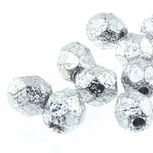Load image into Gallery viewer, Czech Faceted Fire Polished Rounds 4mm Etch Full Labrador Qty:40 strung