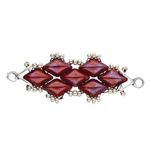 Load image into Gallery viewer, GemDuo Bead Ending 'Triades' Antique Silver Plated Qty: 1