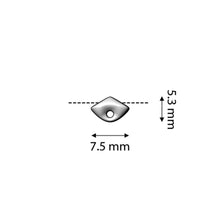 Load image into Gallery viewer, GemDuo Side Bead 'Tripiti' Antique Silver Plated Qty: 1