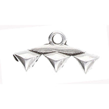 Load image into Gallery viewer, GemDuo Bead Ending 'Vani III' Antique Silver Plated Qty: 1