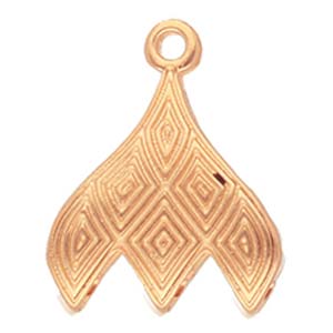 GemDuo Bead Ending 'Tourlos III' Rose Gold Plated Qty: 1