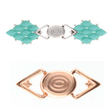 Load image into Gallery viewer, GemDuo Magnetic Clasp 'Gyalos' Rose Gold Plated Qty: 1