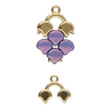 Load image into Gallery viewer, Ginko Bead Ending 'Kastro II' 24k Gold Plated Qty: 1