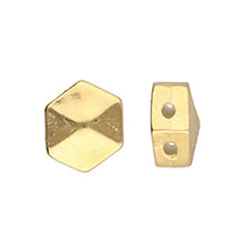 Load image into Gallery viewer, Honeycomb Bead Substitute 'Galini' 24k Gold Plated Qty:1