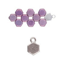 Load image into Gallery viewer, Honeycomb Bead Ending 'Maragas' Antique Silver Plated Qty:1