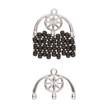 Load image into Gallery viewer, 8/0 Bead Ending 'Amatos III' Antique Silver Plated Qty: 1