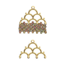 Load image into Gallery viewer, 8/0 Bead Ending 'Lakos IV' 24K Gold Plated Qty: 1