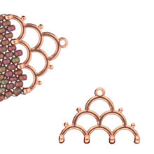 Load image into Gallery viewer, 8/0 Bead Ending 'Lakos IV' Rose Gold Plated Qty: 1