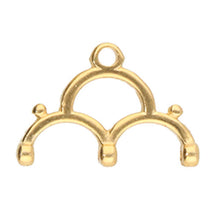 Load image into Gallery viewer, 8/0 Bead Ending 'Lakos III' 24K Gold Plated Qty: 1