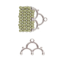 Load image into Gallery viewer, 8/0 Bead Ending 'Lakos III' Antique Silver Plated Qty: 1
