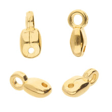 Load image into Gallery viewer, Superduo Bead Ending 'Vourkoti' 24K Gold Plated Qty: 1