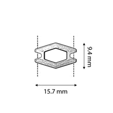 Load image into Gallery viewer, Superduo Connector 'Alado' 24K Gold Plated Qty: 1