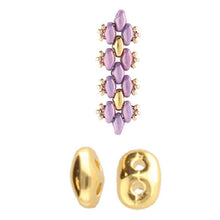 Load image into Gallery viewer, Superduo Bead Substitute 'Melakonas' 24K Gold Plated Qty: 1