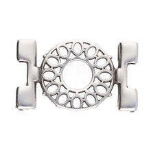 Load image into Gallery viewer, Tila Connector 'Detis' Antique Silver Plated Qty: 1