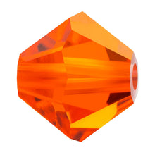 Load image into Gallery viewer, Preciosa 4mm Bicones Hyacinth Qty:31 strung