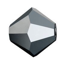 Load image into Gallery viewer, Preciosa 4mm Bicones Jet Hematite Qty:31 strung