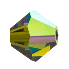 Load image into Gallery viewer, Preciosa 3mm Bicones Olivine AB Qty:42