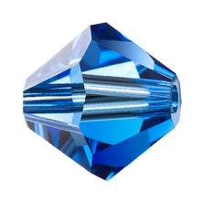 Load image into Gallery viewer, Preciosa 6mm Bicones Sapphire Qty:21