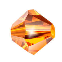 Load image into Gallery viewer, Preciosa 4mm Bicones Sun Qty:31 strung