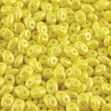 Load image into Gallery viewer, Czech Superduo Beads 2.5x5mm Pearl Shine Amber Qty:10 grams