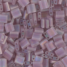 Load image into Gallery viewer, Miyuki Tila Beads 5mm 0142FR Smokey Amethyst Matte AB Qty:10g Tube