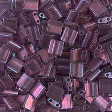 Load image into Gallery viewer, Miyuki Tila Beads 5mm 0316 Light Amethyst Gold Luster Qty:10g Tube