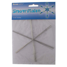 Load image into Gallery viewer, Wire Snowflake Frames 6in by The BeadSmith Qty:6
