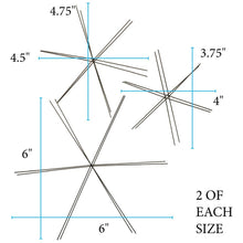 Load image into Gallery viewer, Wire Snowflake Frames Assorted by The BeadSmith Qty:6