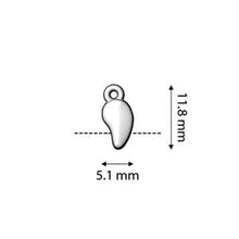 Load image into Gallery viewer, Paisley Duo Bead Ending 'Mamaku' Antique Silver Plated Qty: 1