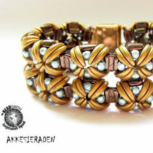 Load image into Gallery viewer, Czech Crescents 3x10mm Opaque Champagne Luster Qty:10 grams