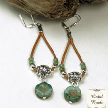 Load image into Gallery viewer, Czech Glass Hawaiian Flowers 12mm Black Picasso Qty:12