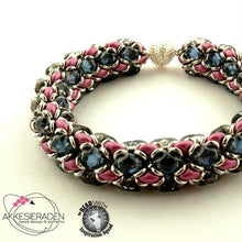 Load image into Gallery viewer, Czech GemDuos 8x5mm Backlit Vapor Matte Qty: 10 grams