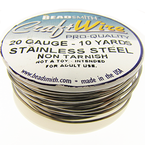Craft Wire 20 Gauge Stainless Steel Qty:10 yds