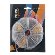 Load image into Gallery viewer, Findings Assortments with Storage Container Head Pins Qty: 1030 Pieces