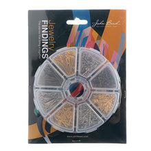 Load image into Gallery viewer, Findings Assortments with Storage Container Eye Pins Qty: 1000 Pieces