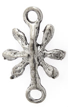 Load image into Gallery viewer, Antique Silver Plated African Daisy Connector Qty:2
