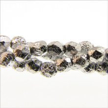 Load image into Gallery viewer, Czech Faceted Fire Polished Rounds 4mm Etch Full Labrador Qty:40 strung