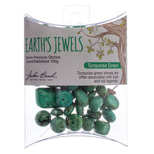 Load image into Gallery viewer, 'Earth's Jewels' Green Turquoise Dyed Qty: 100g