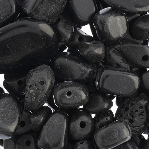'Earth's Jewels' Natural Black Lava Qty: 100g