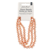 Load image into Gallery viewer, Metallized Glass Beads Copper 8mm Qty: 24&quot; Strand
