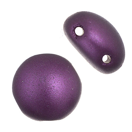 Czech Candy Beads 8mm Purple Pastel Pearl Qty:22 Beads