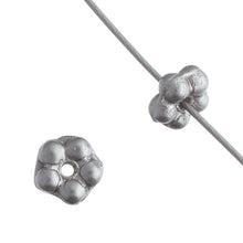 Load image into Gallery viewer, Czech Forget-Me-Not Flowers 5mm Cool Grey Pastel Pearl Qty: 50
