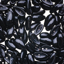 Load image into Gallery viewer, Czech Chilli Beads 4x11mm Opaque Black Qty:25 beads
