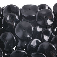 Load image into Gallery viewer, Czech Ripple Beads by Preciosa 12mm Black Opaque Qty:18