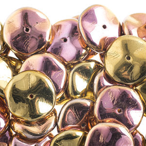 Czech Ripple Beads by Preciosa 12mm California Pink Qty:18