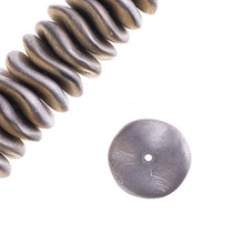 Load image into Gallery viewer, Czech Ripple Beads by Preciosa 12mm California Silver Matte Qty:18