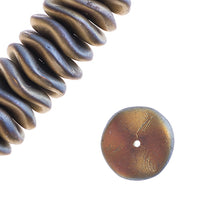 Load image into Gallery viewer, Czech Ripple Beads by Preciosa 12mm California Sunshine Matte Qty:18