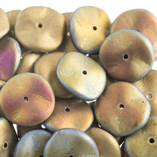 Load image into Gallery viewer, Czech Ripple Beads by Preciosa 12mm California Sunshine Matte Qty:18