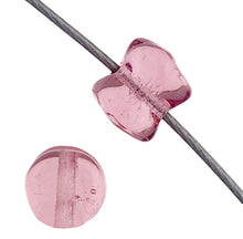 Load image into Gallery viewer, Czech Pellet Beads 4x6mm Amethyst Transparent Qty:44 Strung