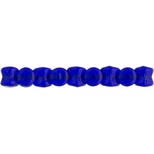 Load image into Gallery viewer, Czech Pellet Beads 4x6mm Blue Transparent Qty:44 Strung
